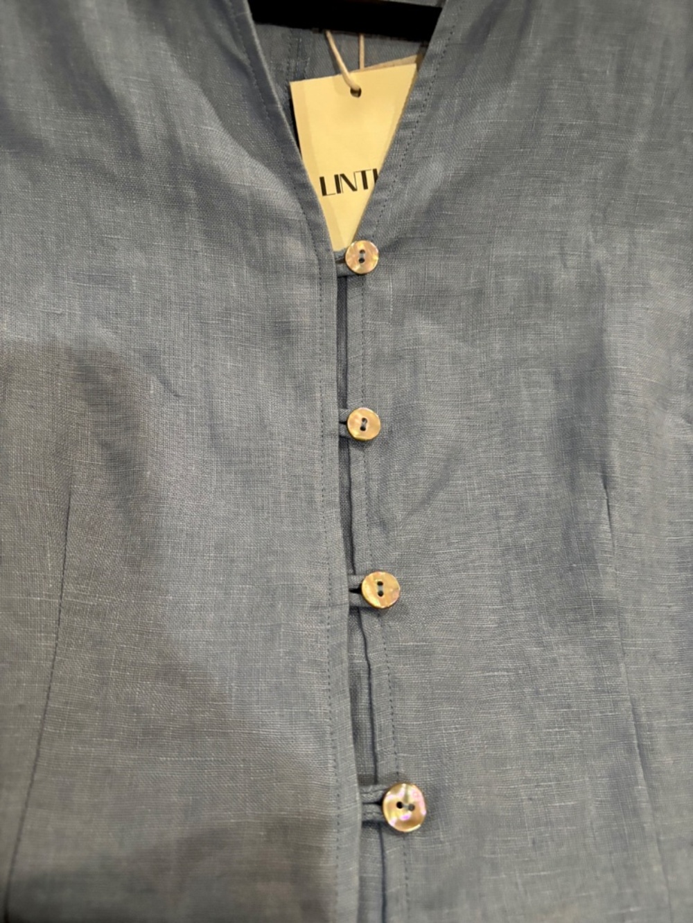 WOMENS LINEN LONG TOP - Picture 3 of 16
